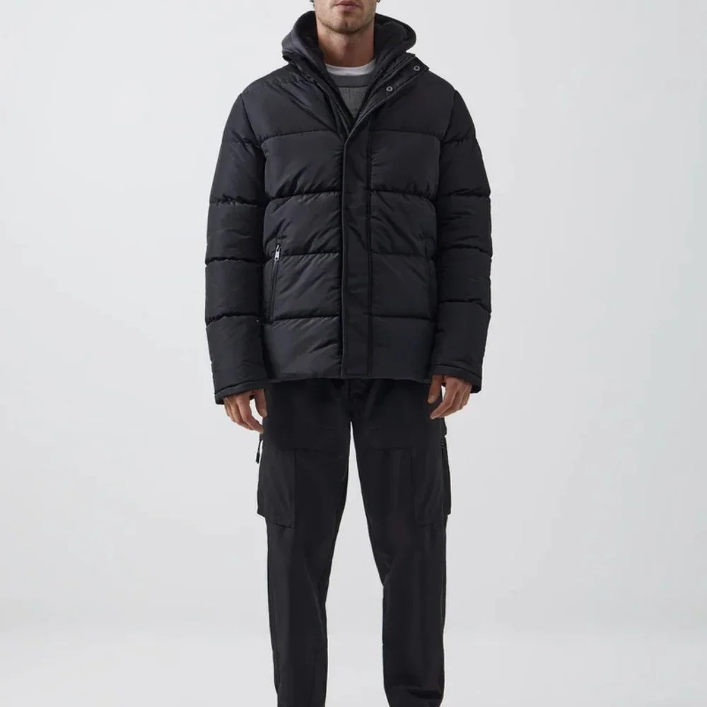 French Connection Row Fleece Puffer Coat - Picture 1 of 13